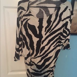 Zebra off shoulder top